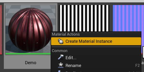 Create Material Instance Compressed